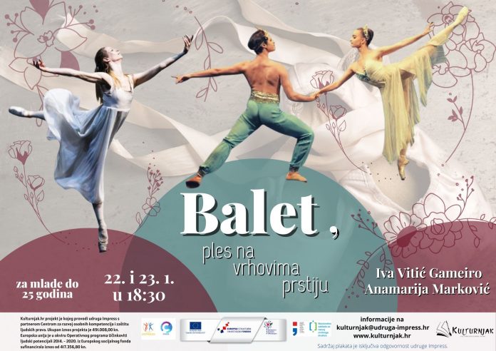 Besplatna online baletna radionica – Balet, ples na vrhovima prstiju